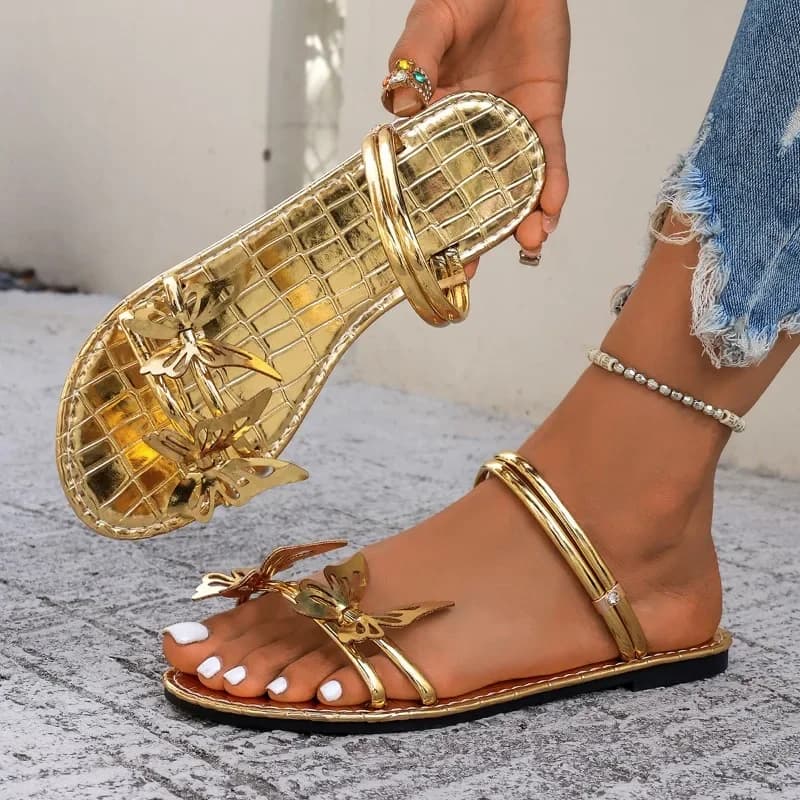Women's Butterfly Flat Sandals