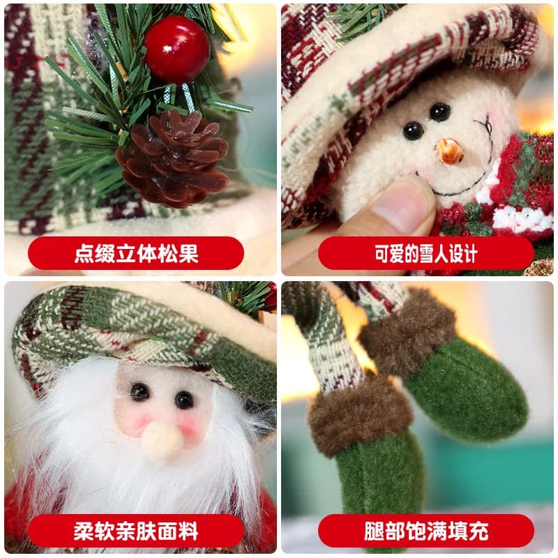 Nordic Style Miniature Snowman Christmas Ornament