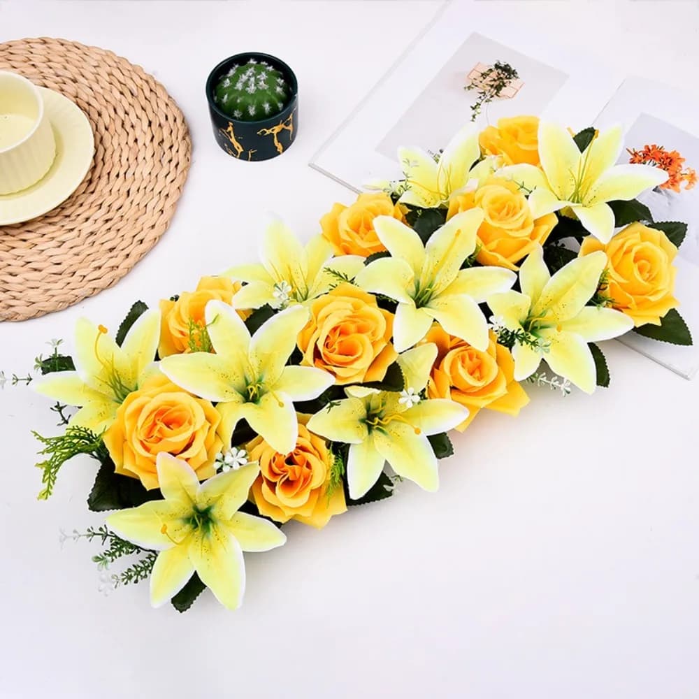 Artificial Rose Flower Arch Decor