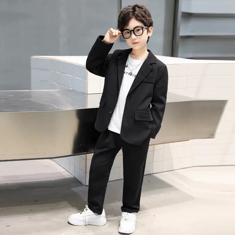 Boys Casual Blazer and Formal Pants Set