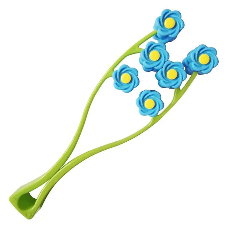Facial Roller Massager Y Shape Massage Tool Manual Relaxation Device Portable Face-Lift 3D Flower Roller for Neck Body Skin Care
