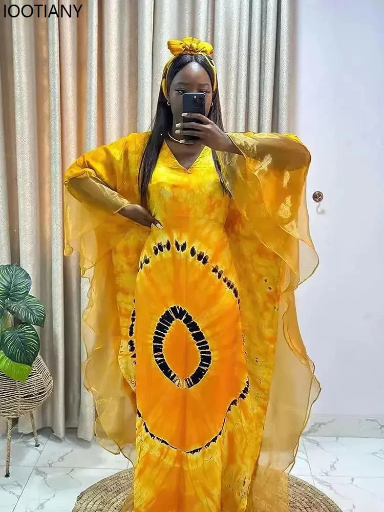 African Ankara Kaftan Maxi Dress