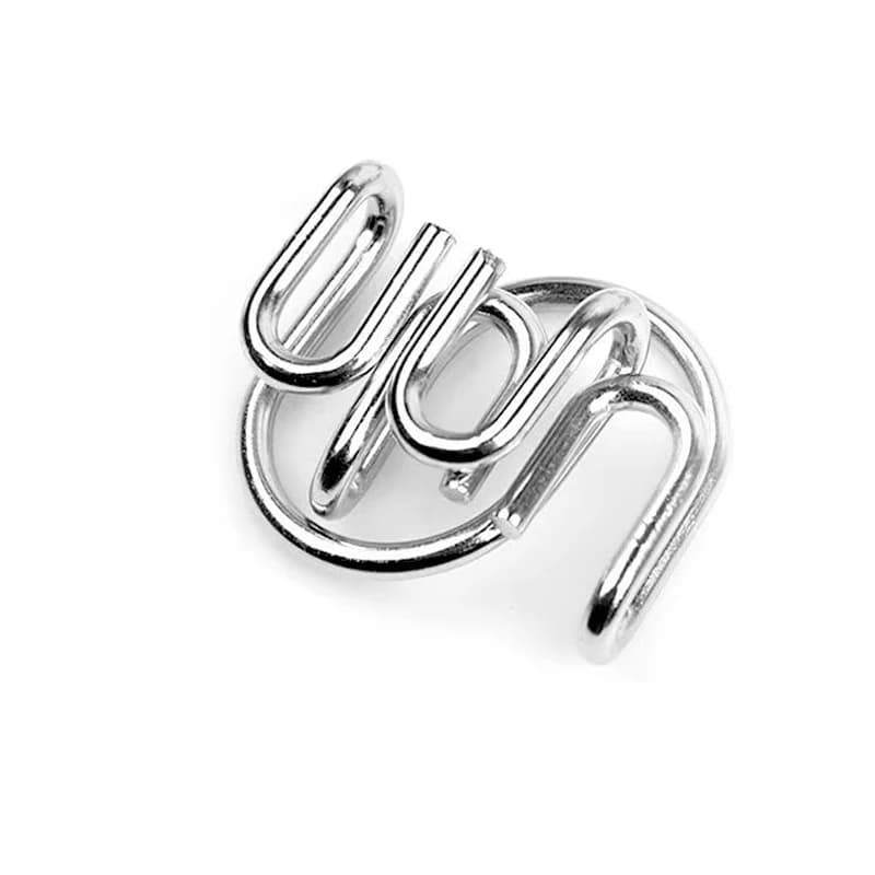 Metal Wire Brain Teasers Puzzle Set
