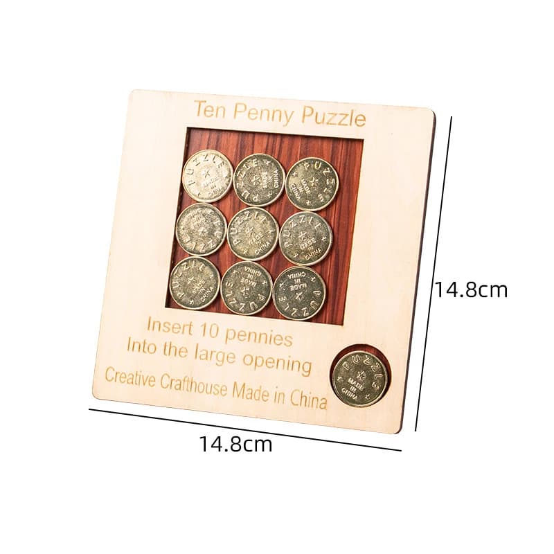 Penny Baffling Puzzle Brain Teaser