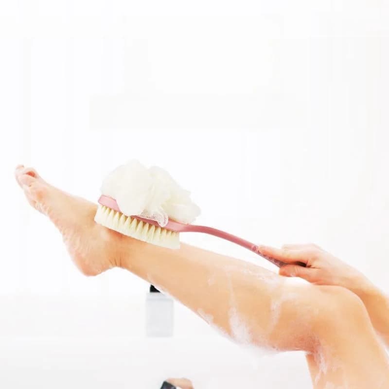 Long Handle Dual-Sided Bath Brush Scrubber