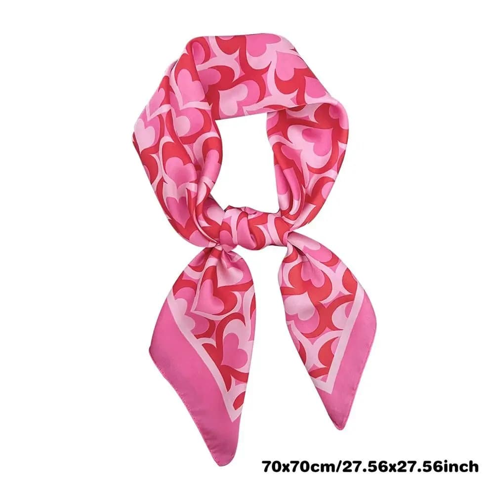 Square Silk Scarf with Lemon Print