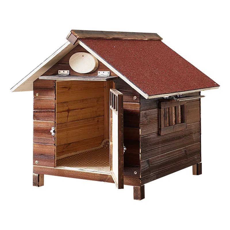 Solid Wood Large Dog House Kennel