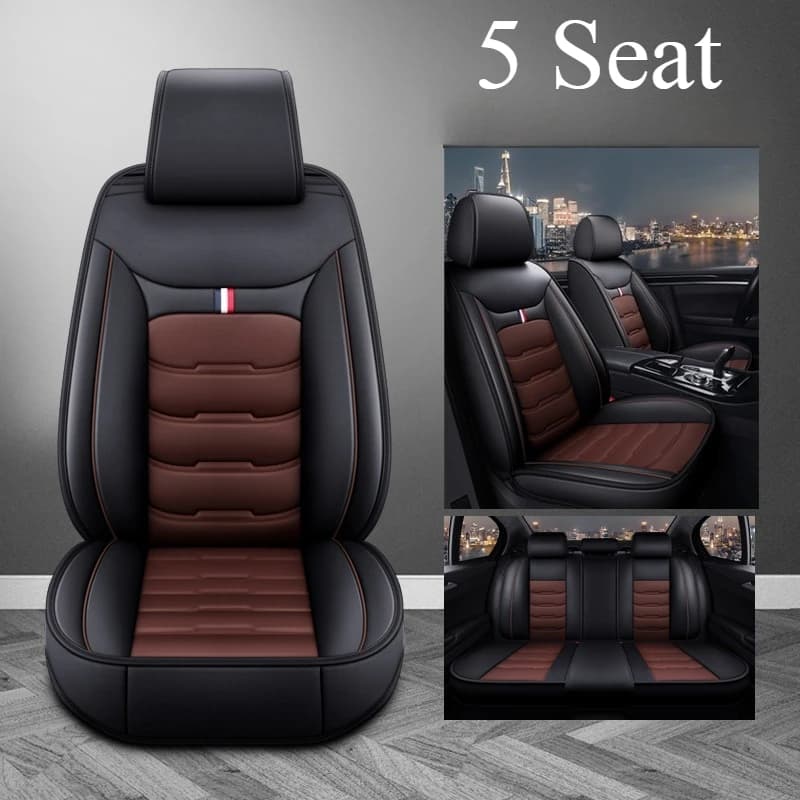 5 Seat PU Leather Car Seat Cover for Toyota Corolla Rav4 Chr Camry Kia Sportage Rio Ceed Mazda 3 Cx5 6 Civic Car Accessories