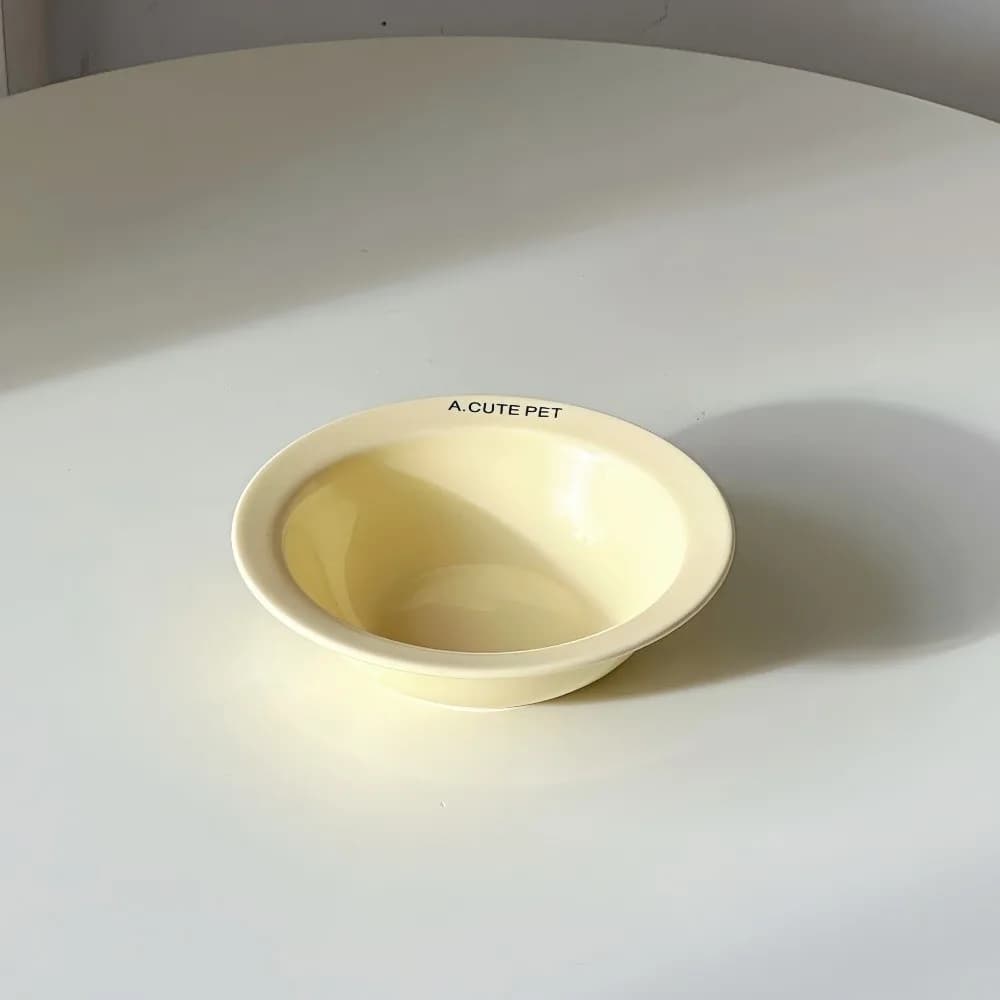 Ceramic Elevated Cat Bowl with Acrylic Stand