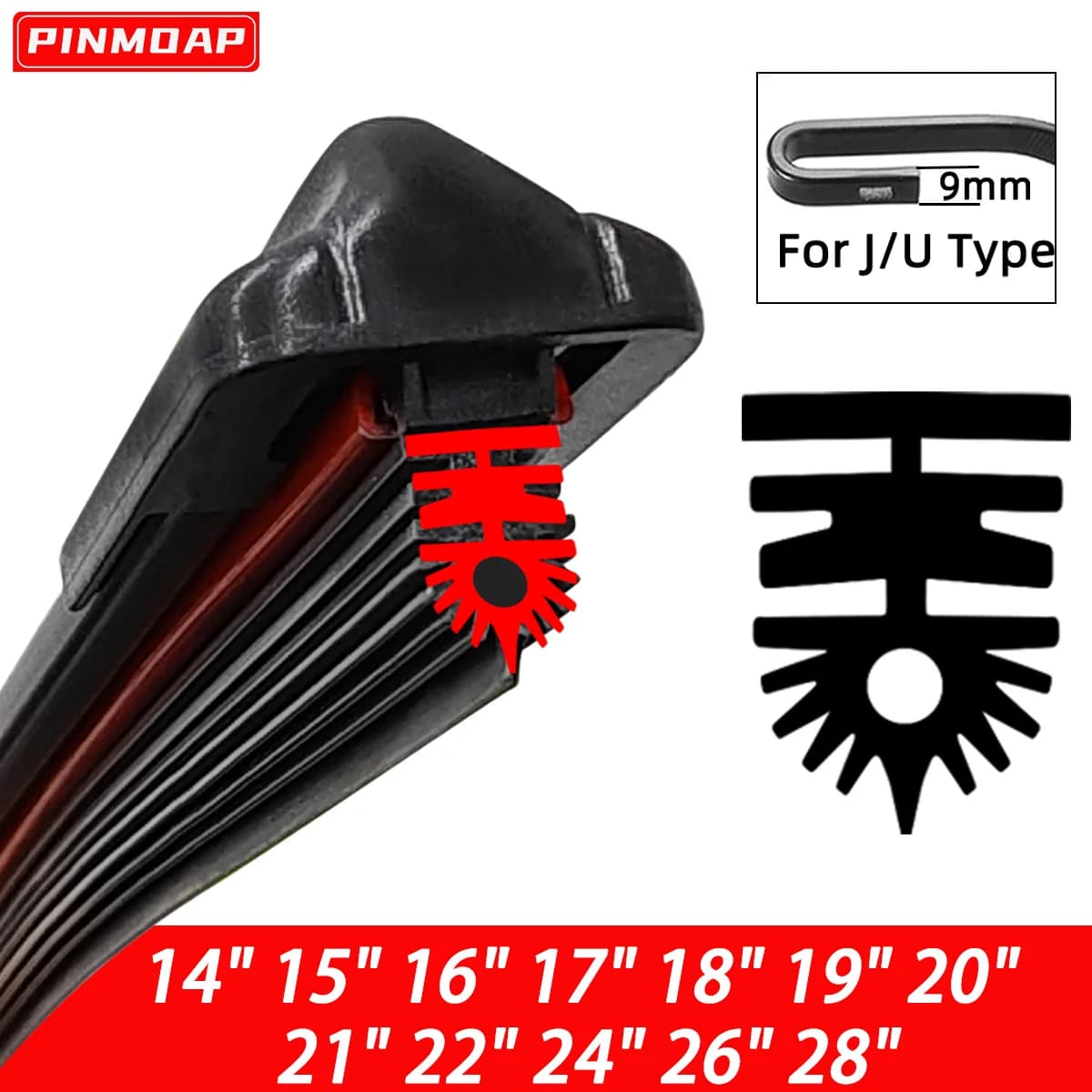 Car Front Windshield Wiper Blade 11 Layer