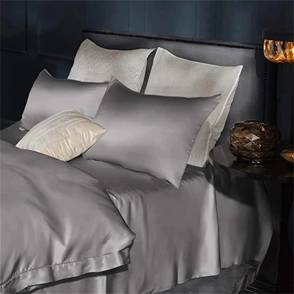 Satin Pillowcases Queen Size Pair