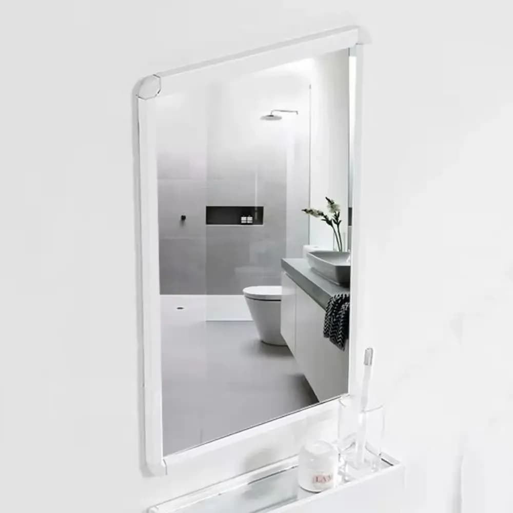 Rectangle Wall Mirror Black Metal Frame