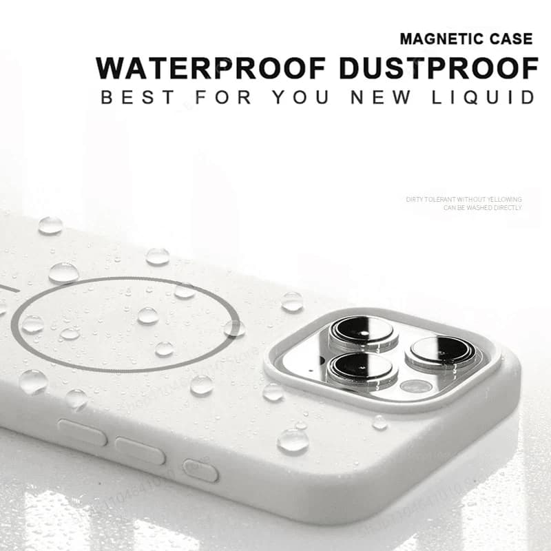 Magnetic Phone Case For iPhone 15 14 16 Plus 11 12 13 17 Pro Max Air Shockproof Silicone Cover For Magsafe Wireless Charge Cases
