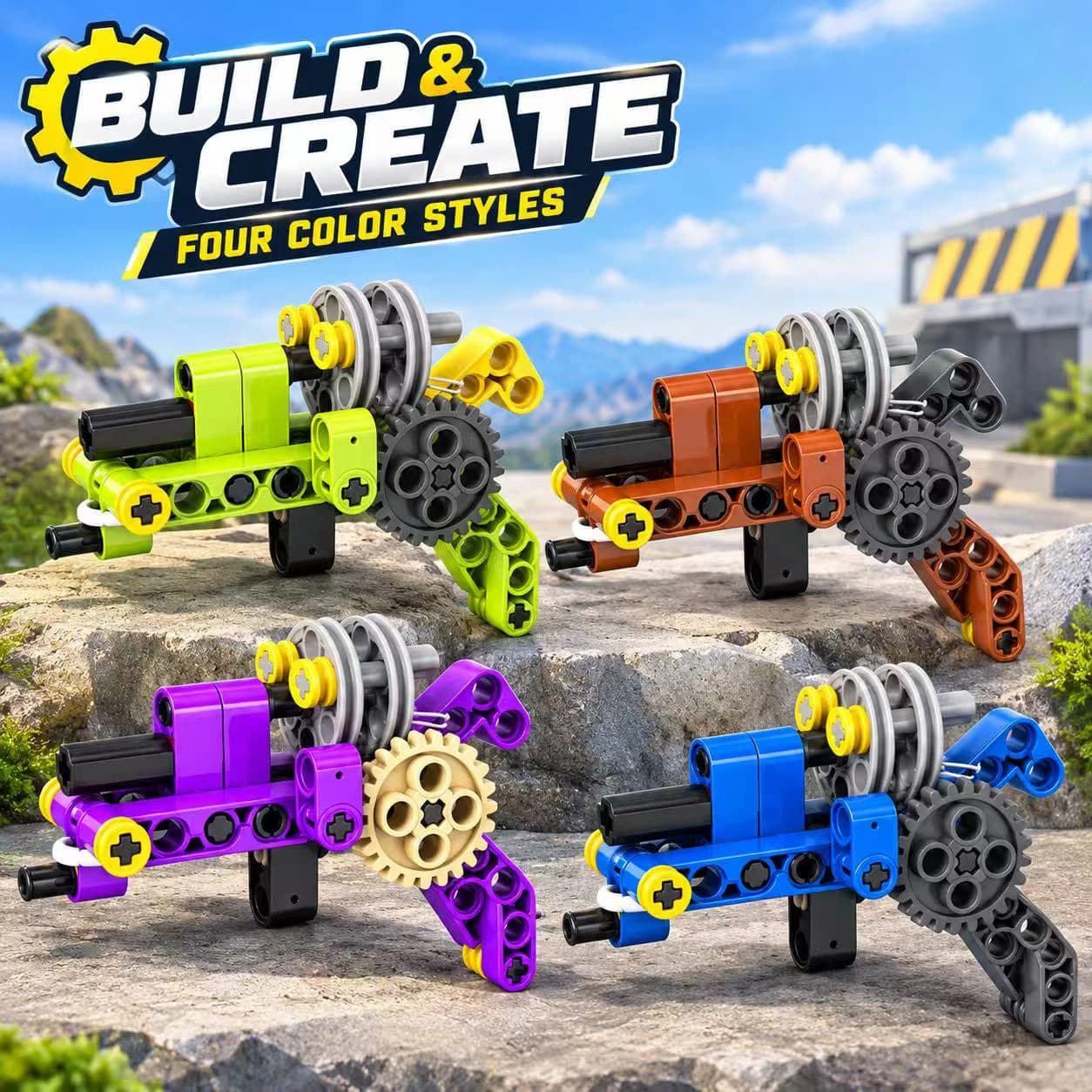 Mechanical Gear Assembly Building Kit