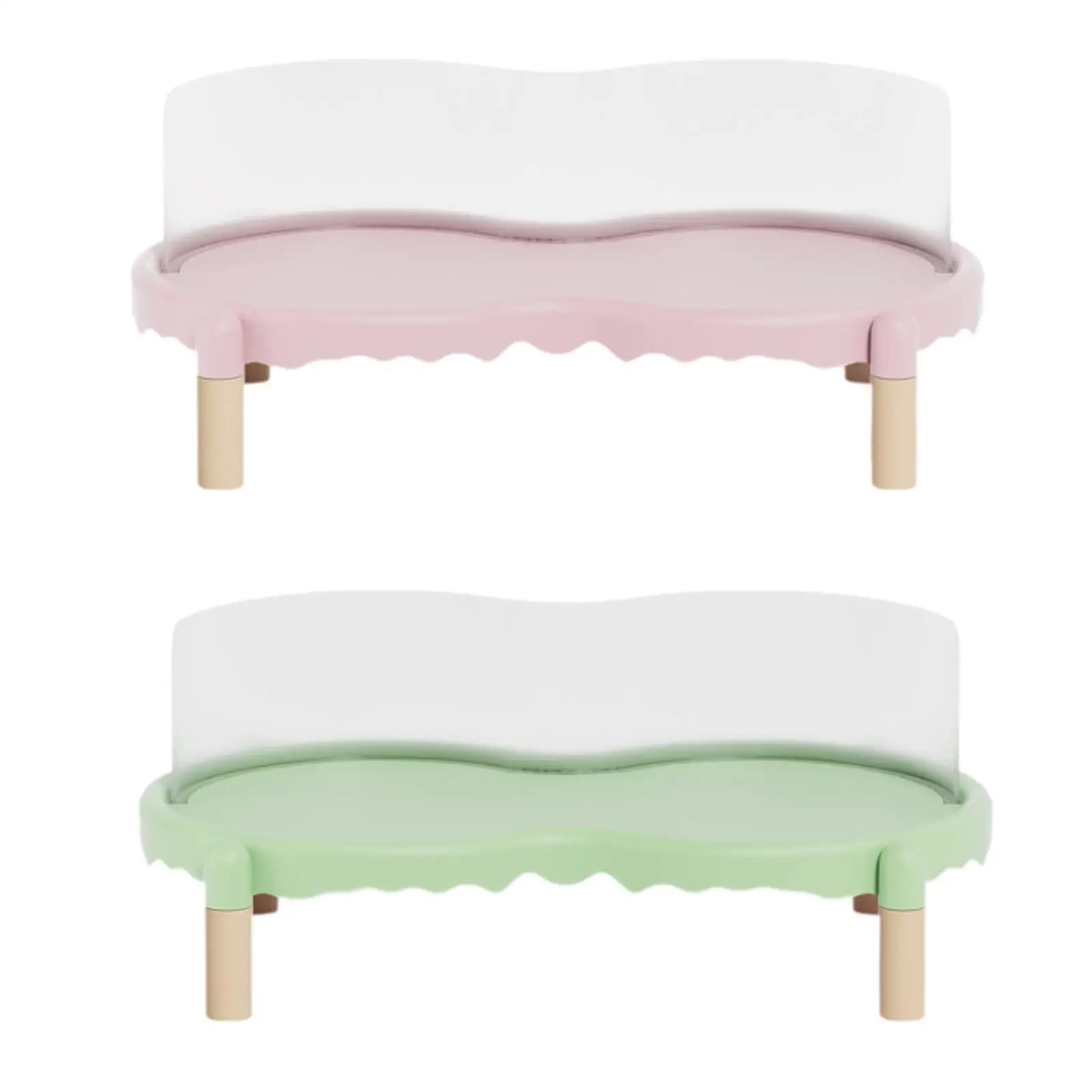 Elevated Cat Feeder Stand with Spillproof Lip