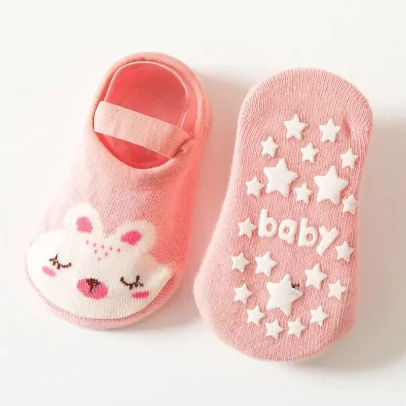 Kids Non-Skid Toddler Socks with Grip Sole