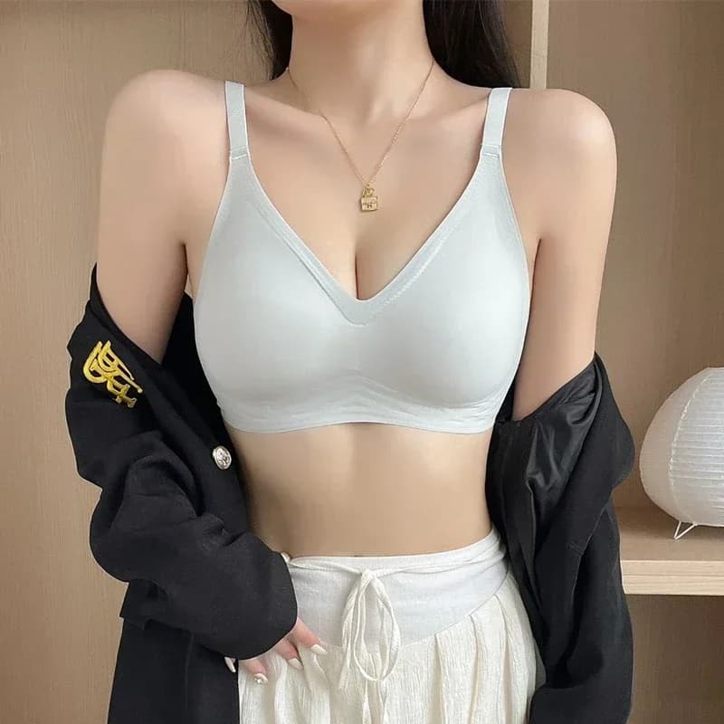 Seamless Push-Up Sports Bra with Soft Support