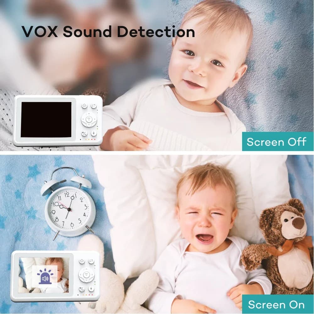 Video Baby Monitor with PTZ Camera and Two-Way Audio