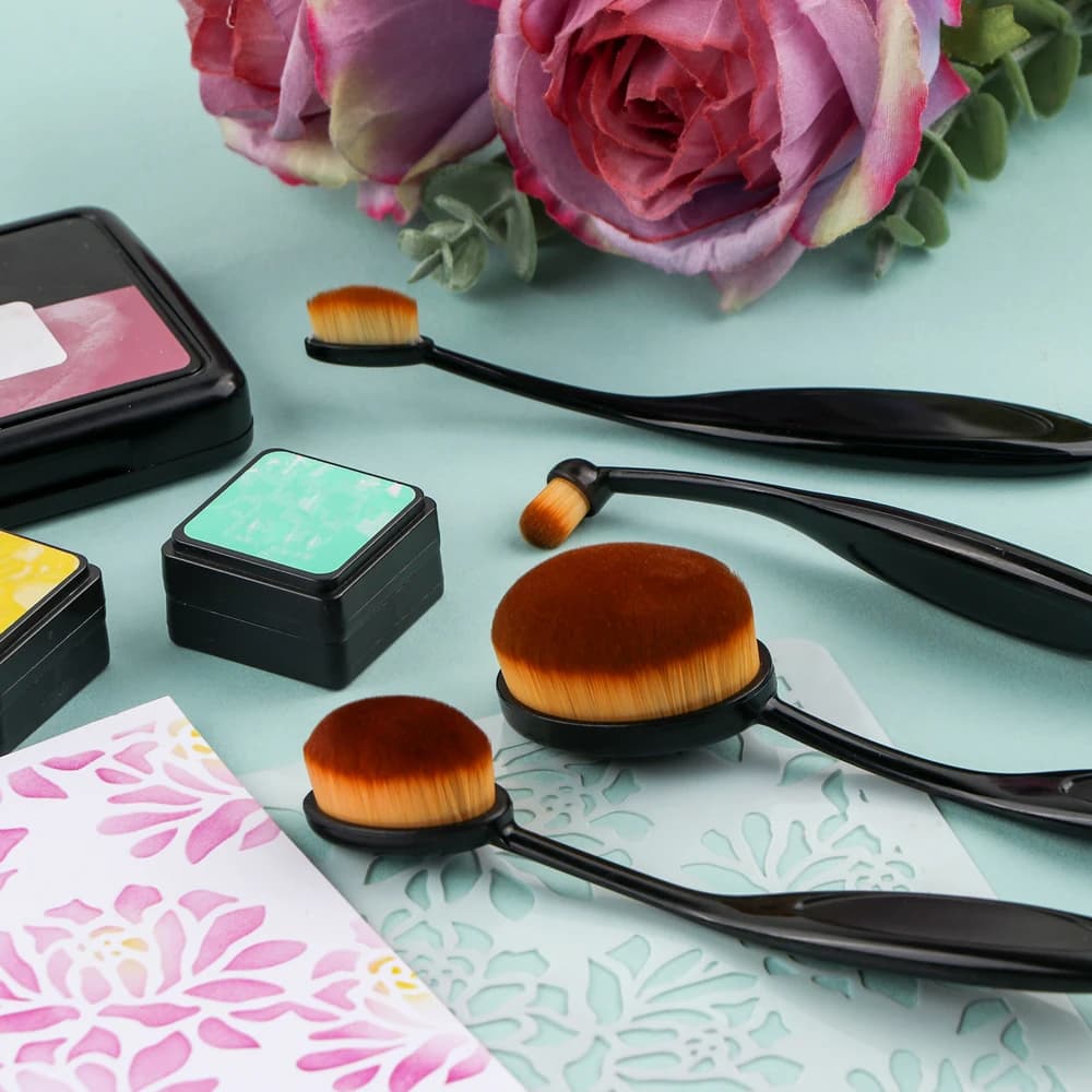 Ink Blending Brush Set 10 Piece Mixed Sizes