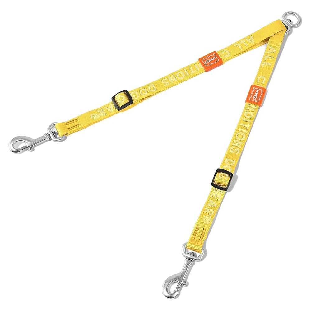 Dual Dog Leash Coupler with 360° Swivel