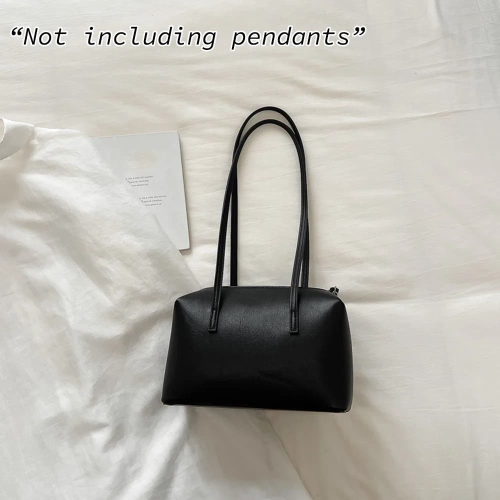 Handheld Bowling Bag for Women, Trendy and Retro Style Underarm Bag, Simple and Large Capacity. Shoulder Bag