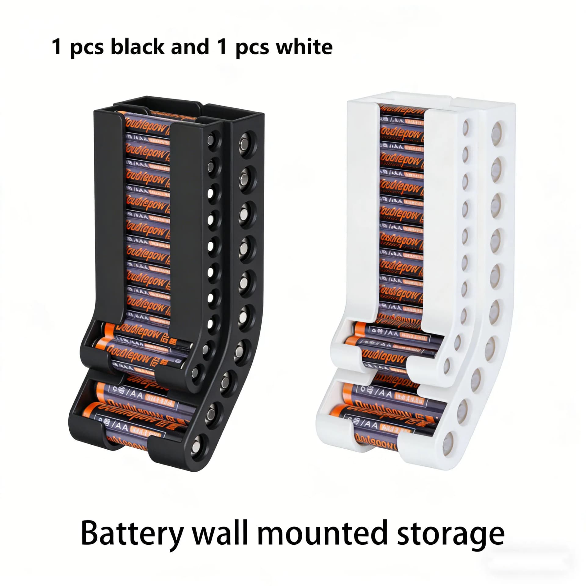 Wall-Mounted Battery Storage Organizer