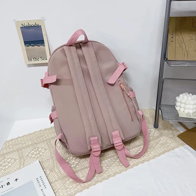 Kawaii Patchwork School Backpack for Girls