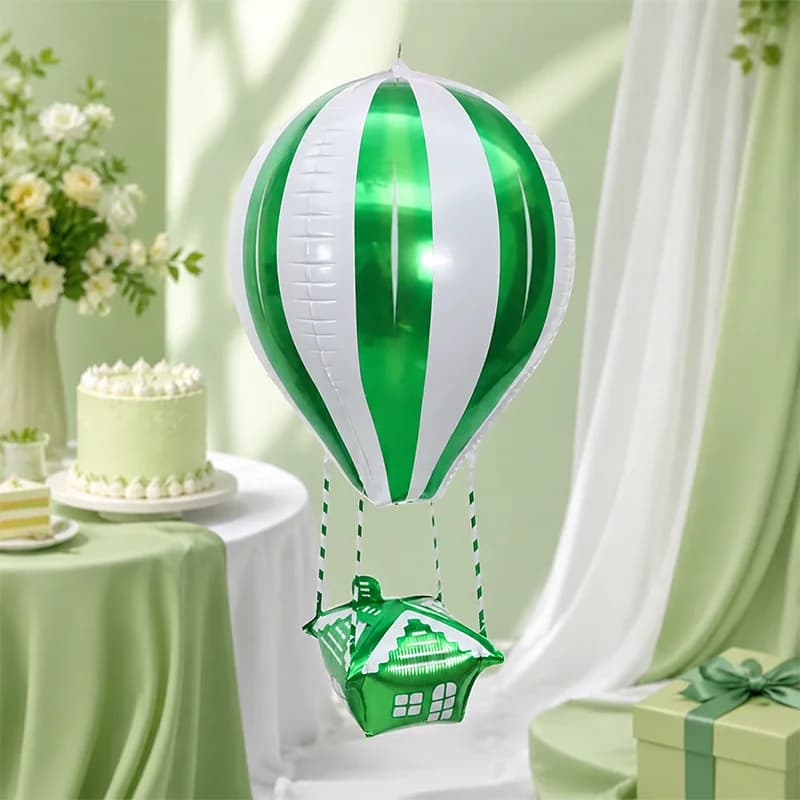 Striped Hot Air Balloon Party Balloons