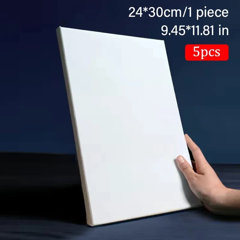 Cotton Canvas Boards Assorted Sizes Set of 5