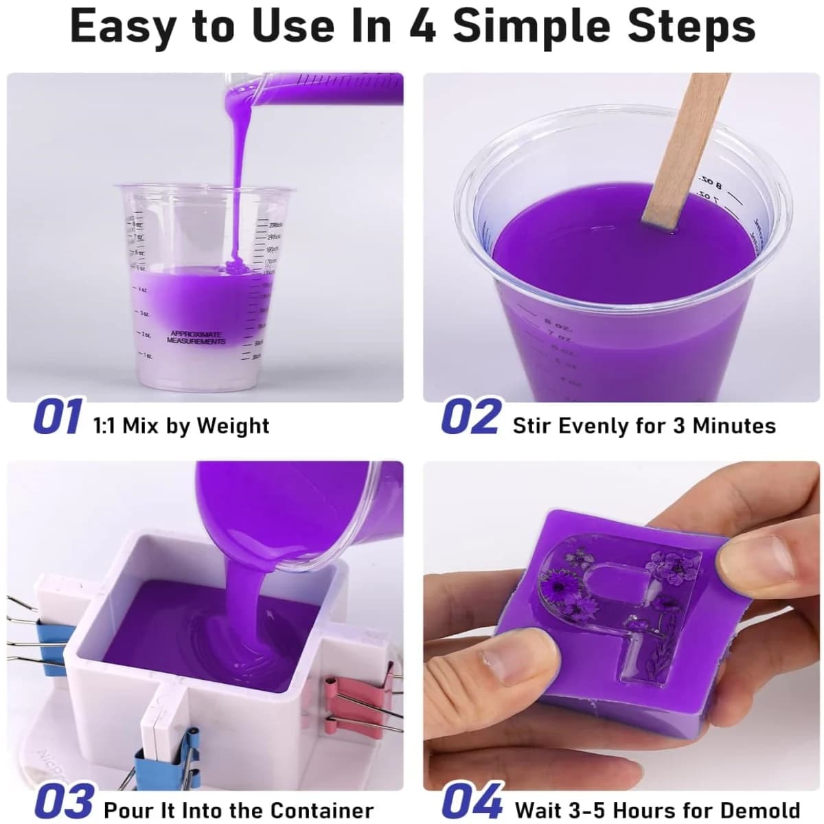 Silicone Mold Making Kit Silicone for Mold Making Highly Elastic Molding Silicone - Suitable for 3D Molds, Resin Molds