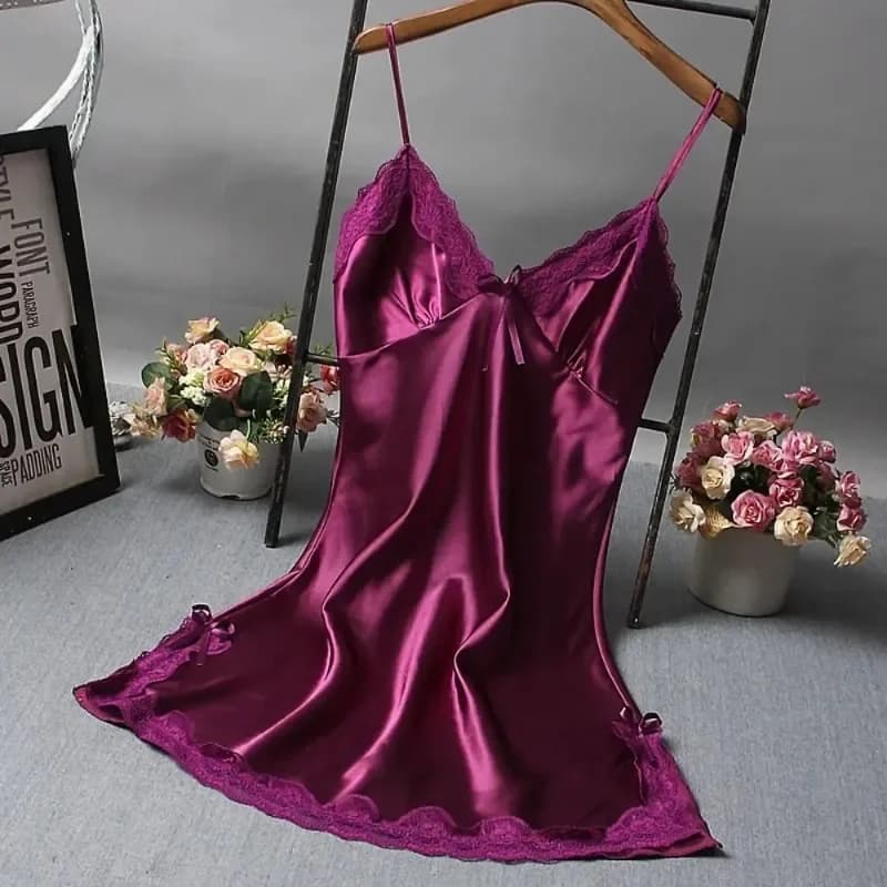 Lace Patchwork Camisola Nightgown