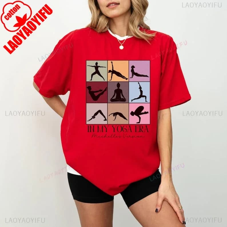 Yoga Shirt in My Yoga Era T-shirt T Shirt Gift for Yogini Lover Shirt Namaste Harajuku Y2k Clothes Women Clothes