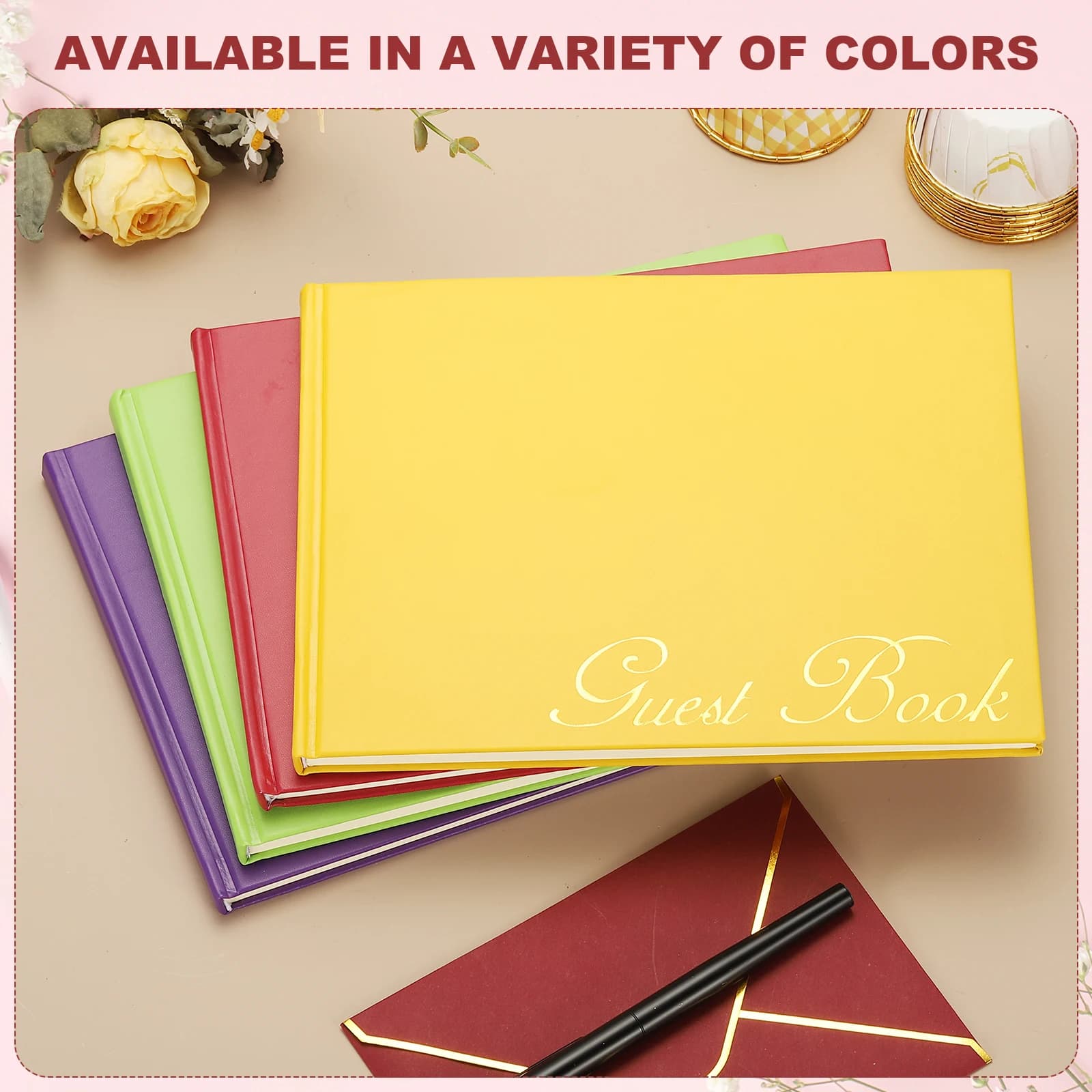 Elegant Leather Guest Book