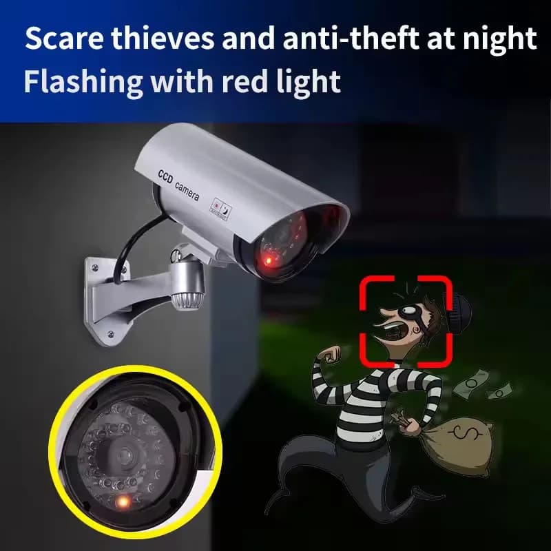 Fake Security Camera with Adjustable Mount