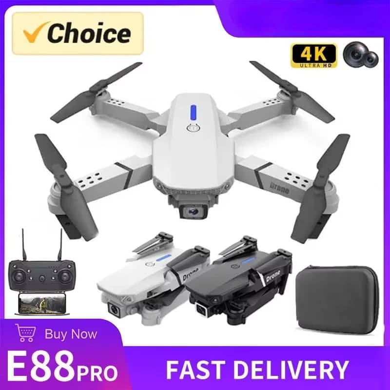 E88 Pro Foldable 4K WiFi FPV Quadcopter Drone