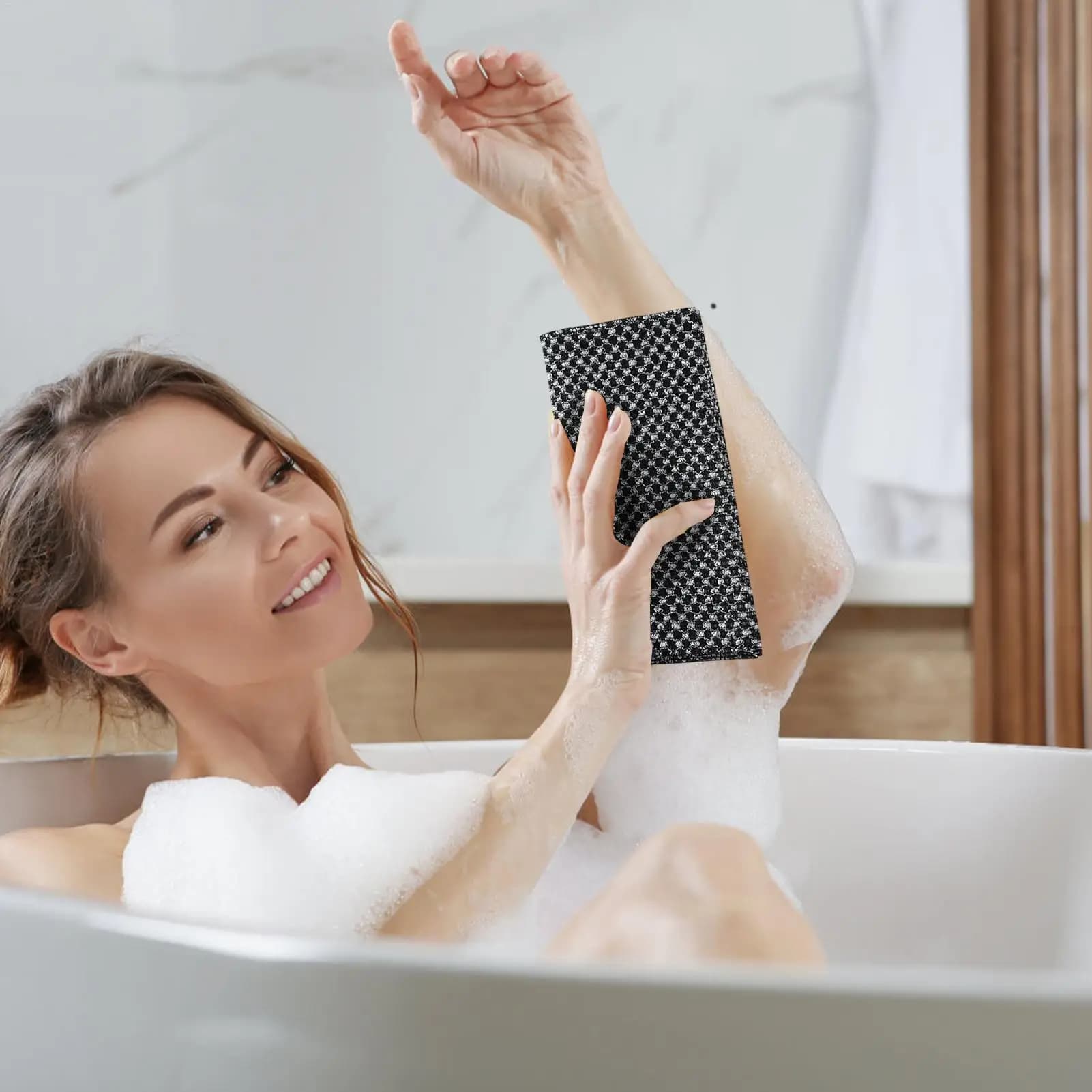 Body Exfoliator Towel Back Scrubber