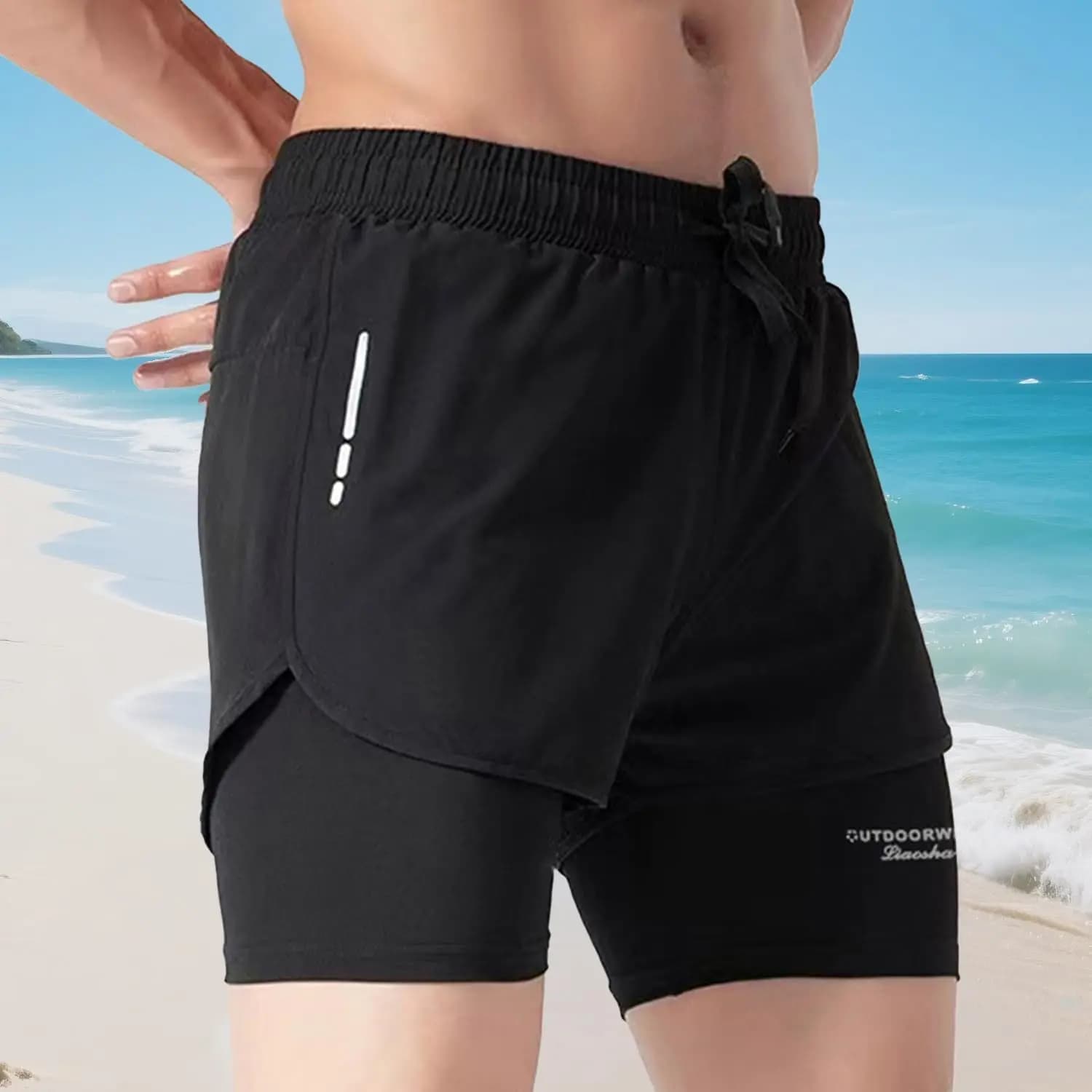 Men's Quick Dry Athletic Swim Shorts