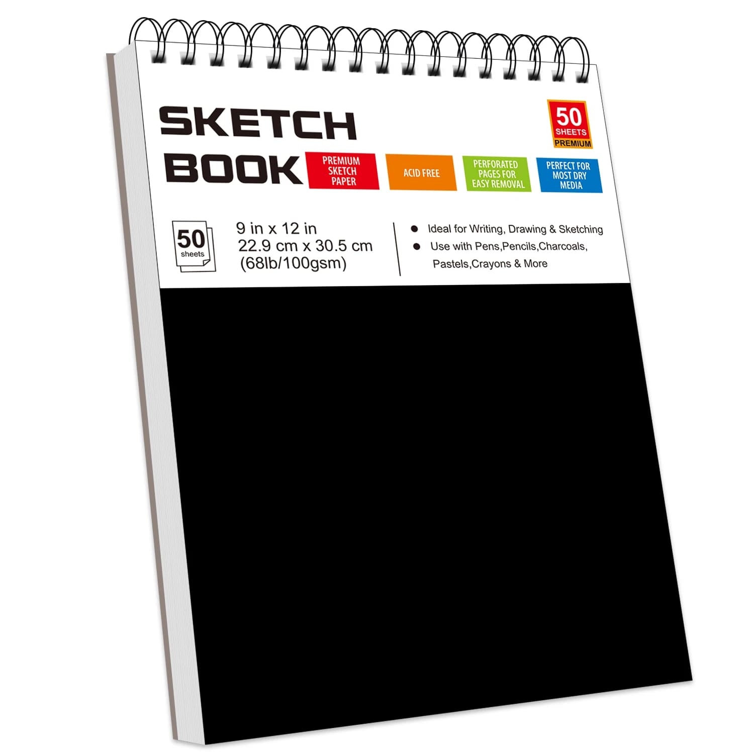 9 X 12 Spiral Sketch Pad