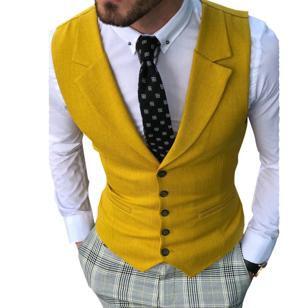 Men's Classic Single Breasted Vest Waistcoat