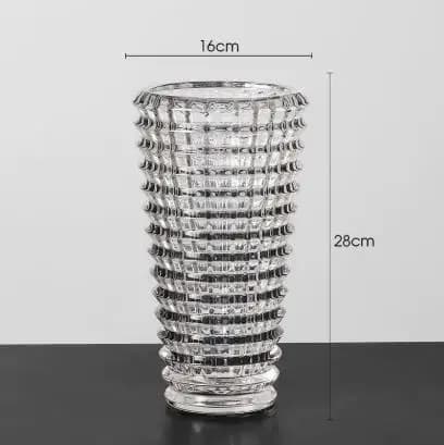 Crystal Glass Vase for Dried Flowers
