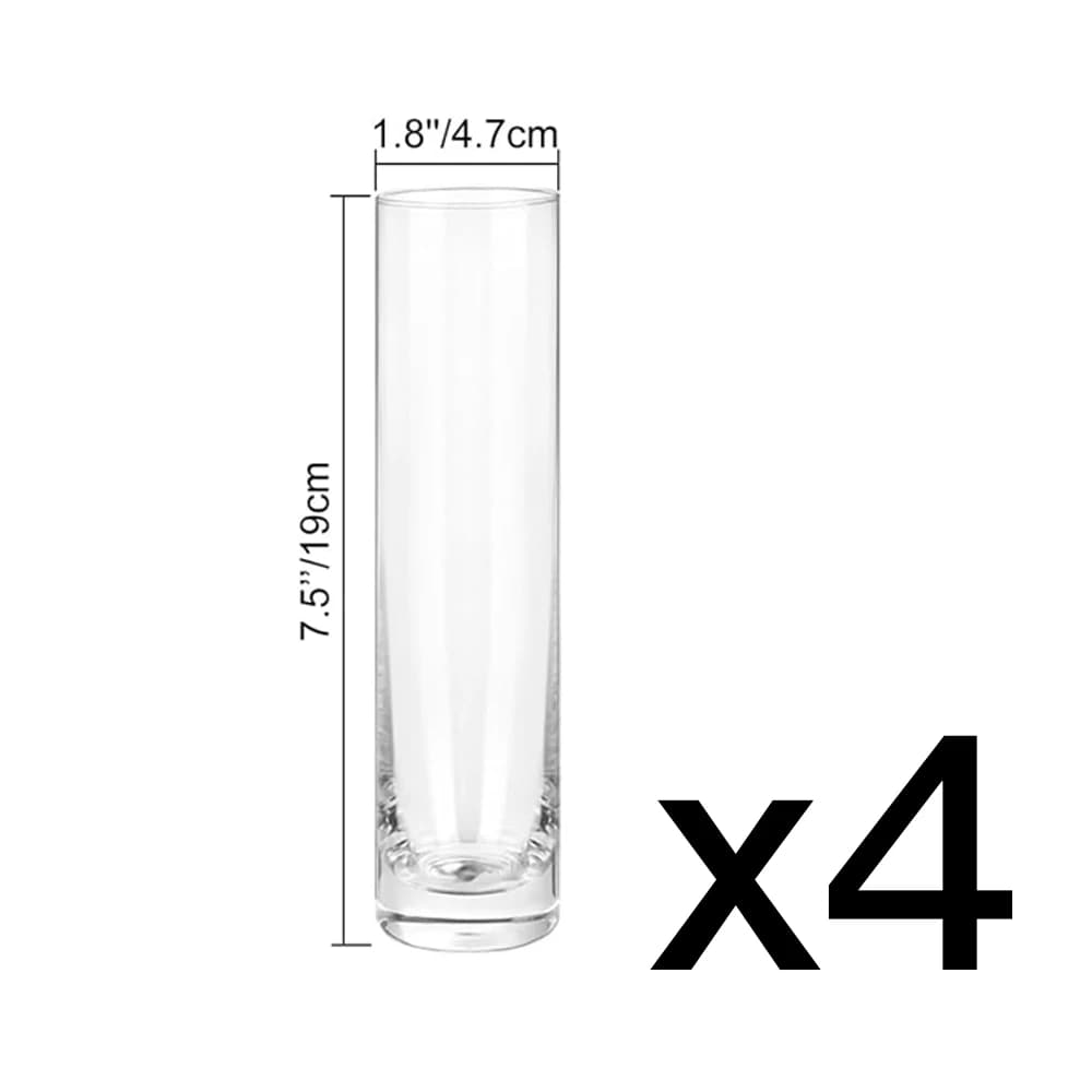Glass Cylinder Bud Vases