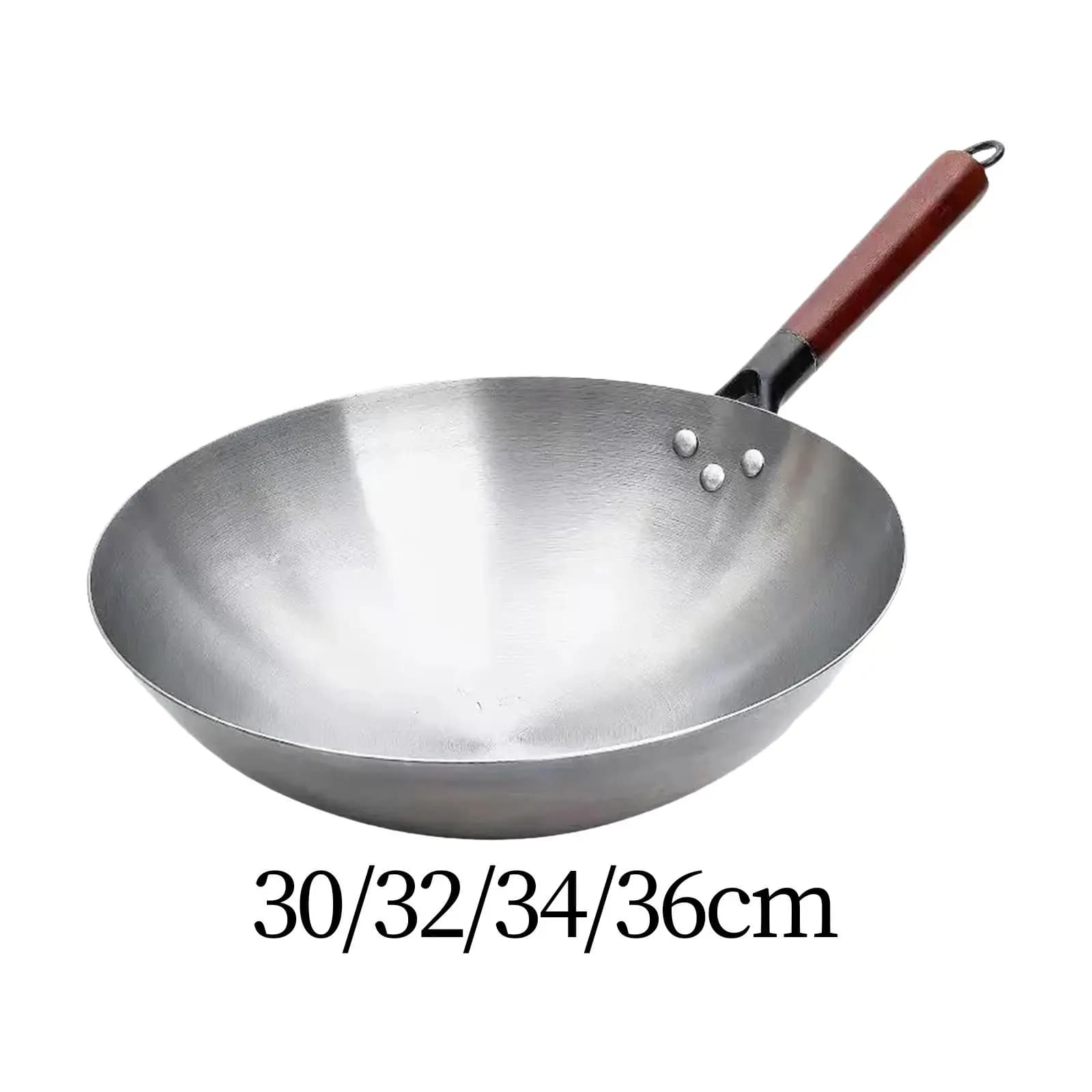 Iron Frying Pan with Wooden Handle