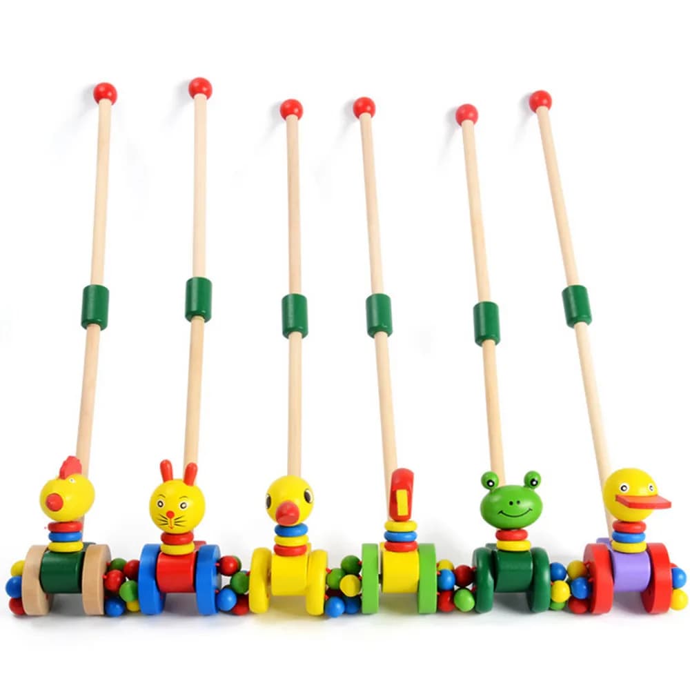 Wooden Push-Along Duck Toy