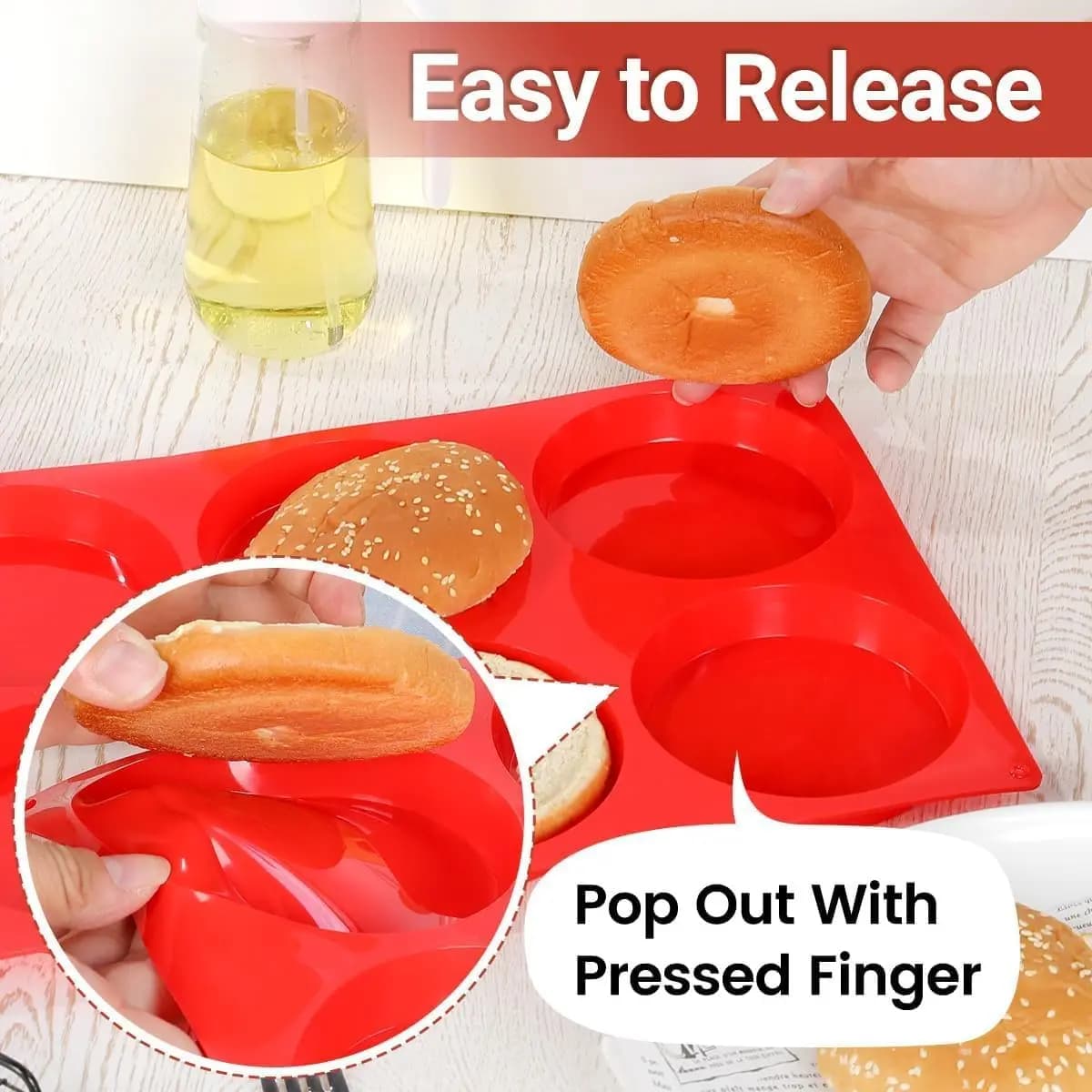 Silicone Egg Mold Pan for Breakfast Sandwiches