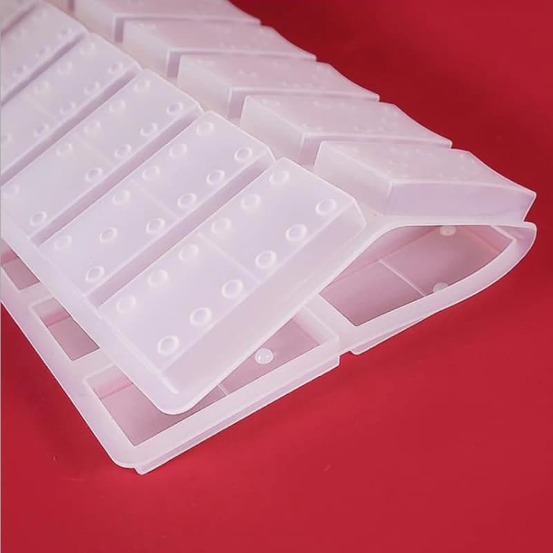 Silicone Dominoes Game Toy Making Mold Resin Epoxy Craft DIY Mould Casting