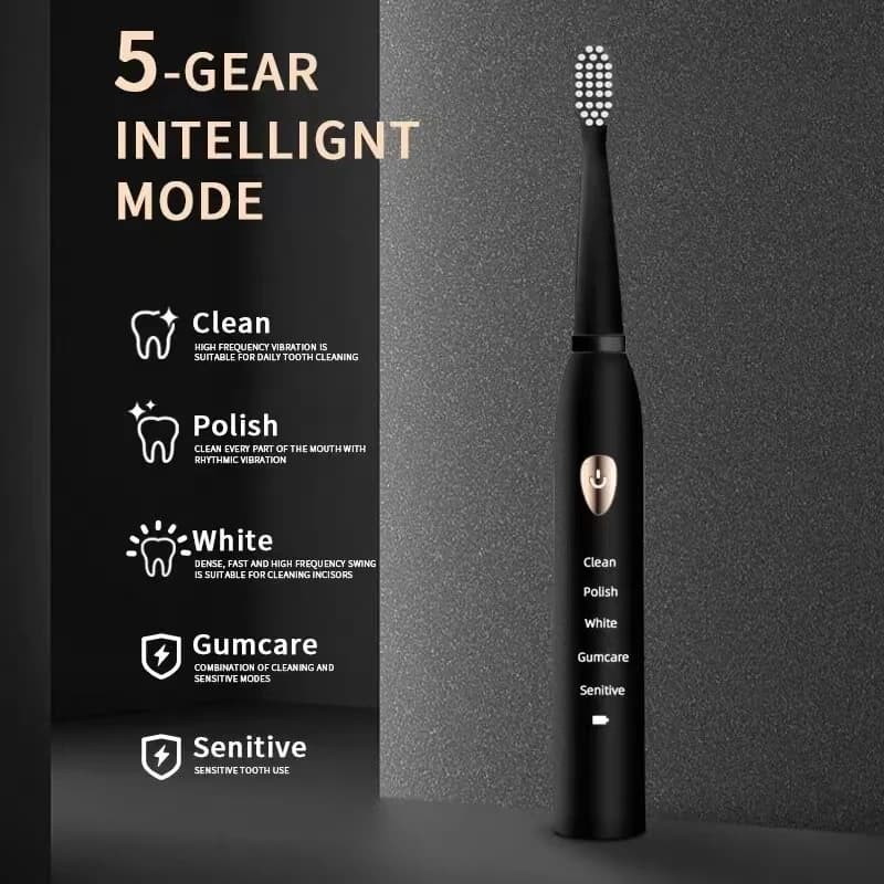 Electric Toothbrush USB Rechargeable IPX7 Waterproof