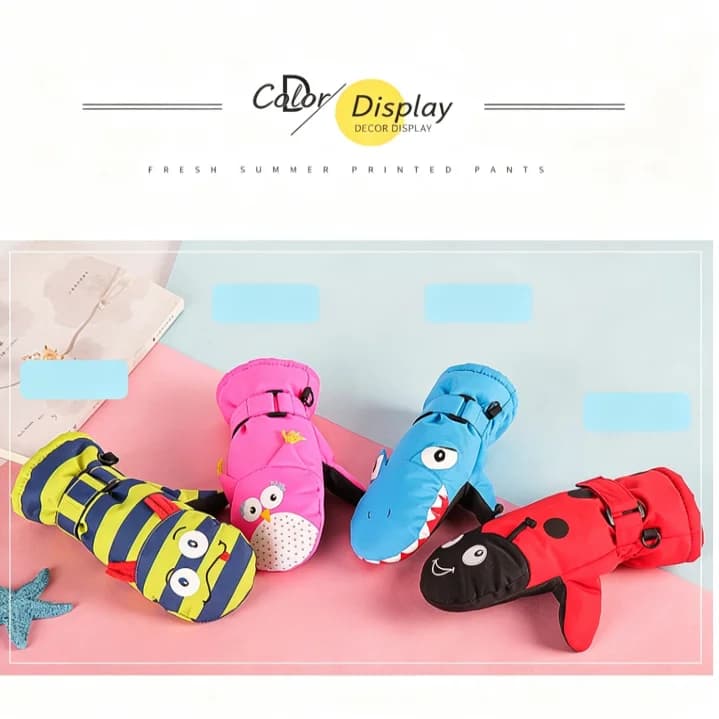 Kids Winter Mittens with Fleece Lining