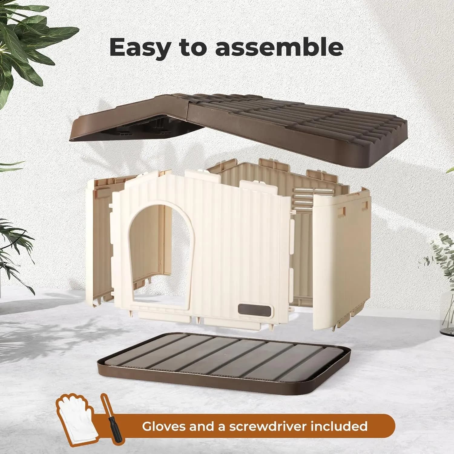 Weather-Resistant Outdoor Pet Shelter Kennel