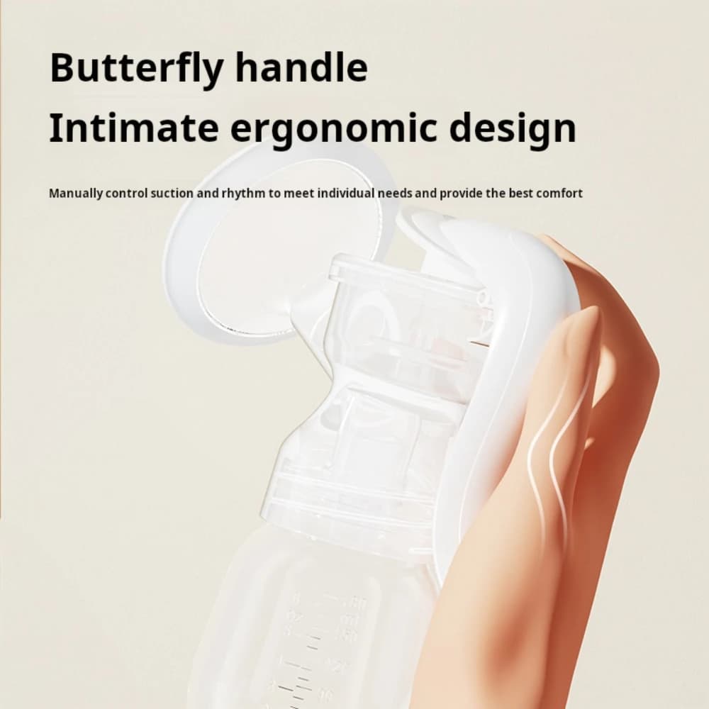 Manual Breast Pump with Bottle and Nipple