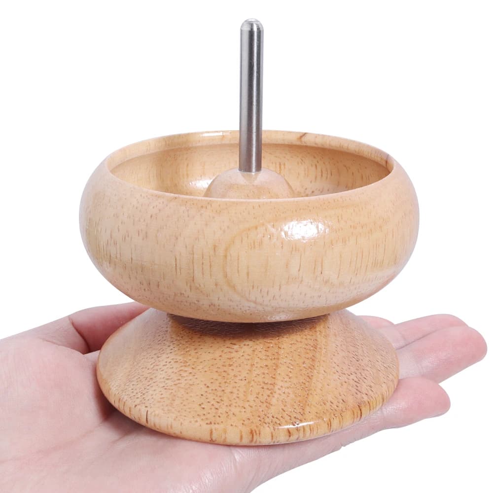 Wooden Spin Beading Tools Storage Bowl Kit